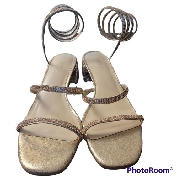 Dream Pairs Women's Sandals in Glittery Tan - Picture 6 of 12